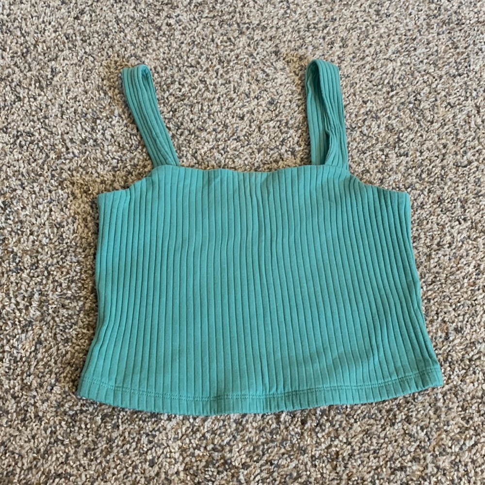 Teal Crop Top
